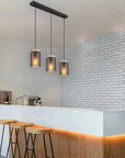 Lampa Sufitowa Wisząca APP1812-3CP Frosted Grey  5