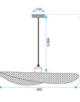 LAMPA SUFITOWA WISZĄCA APP1469-1CP czarno/złota  10