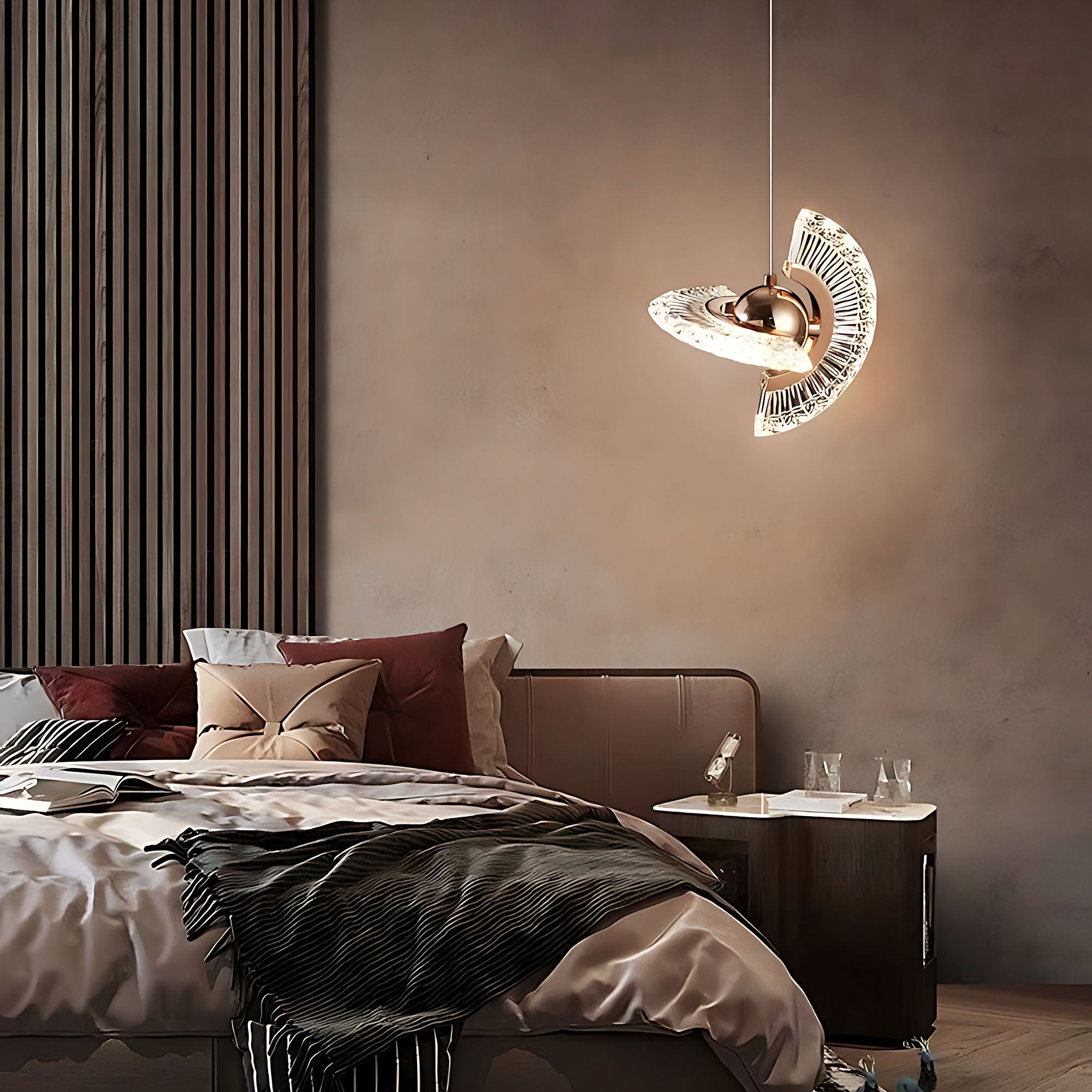 Lampa Sufitowa Wisząca Led Lhj108-2cp Złota  11