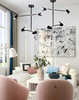 Lampa Wisząca 4-ramienna APP1708-4CP Czarna + Złoto  8