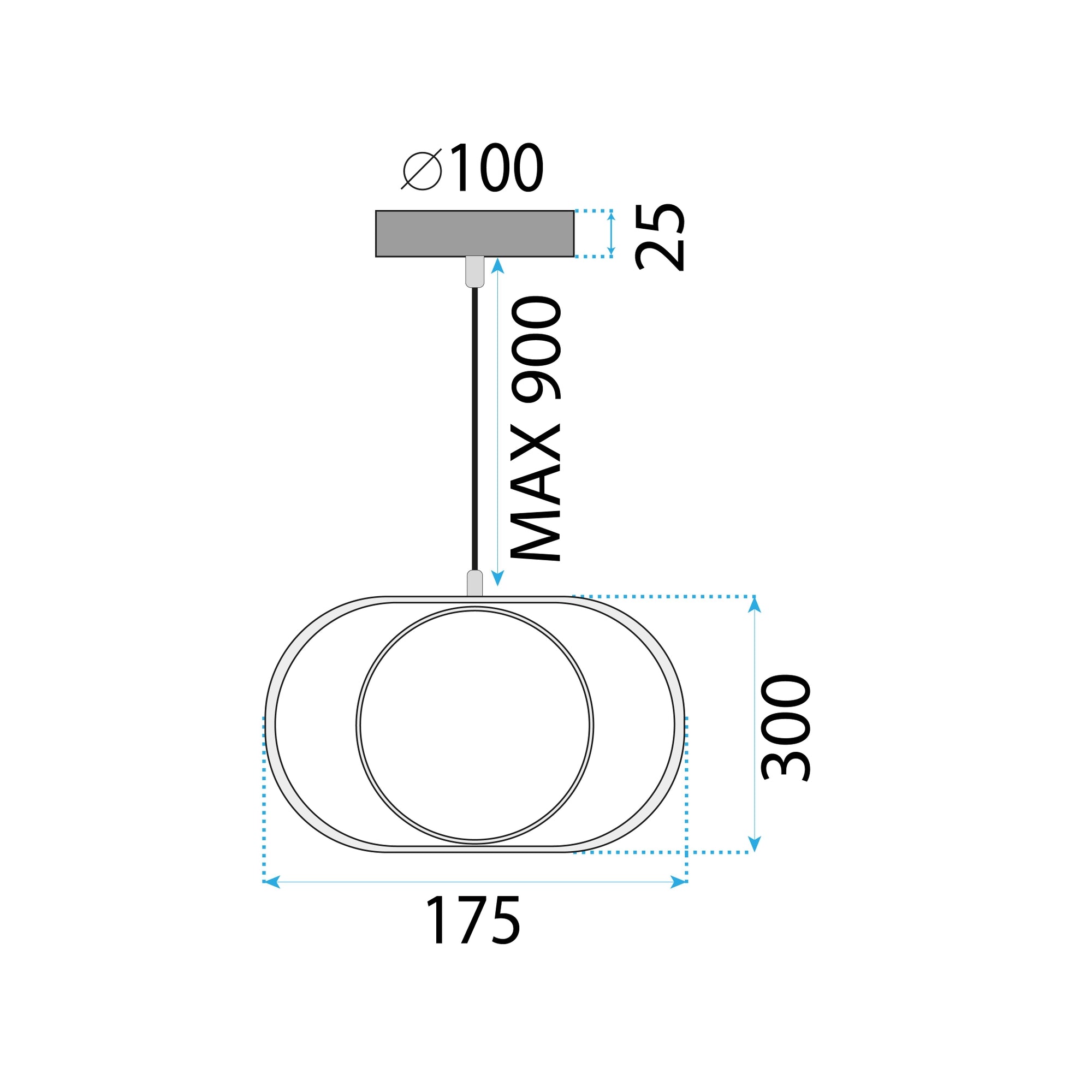 Lampa Wisząca Led App1555-cp Gold  8