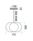 Lampa Wisząca Led App1555-cp Gold  8