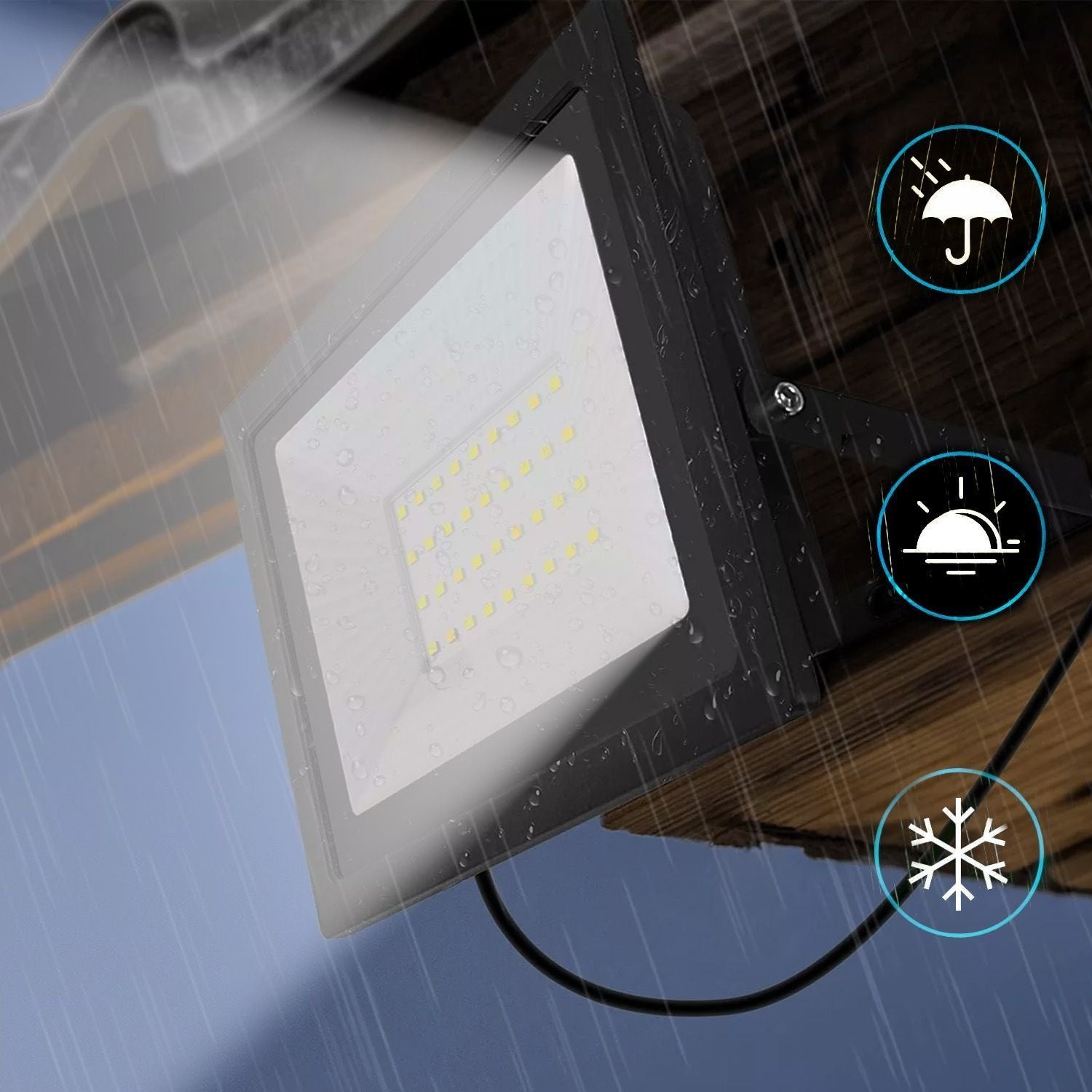 Halogen LED natynkowy 100W RSL004-100N Neutralna 4500K 11