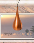 Lampa Sufitowa Wisząca Loft Metalowa  APP378-1CP Złota