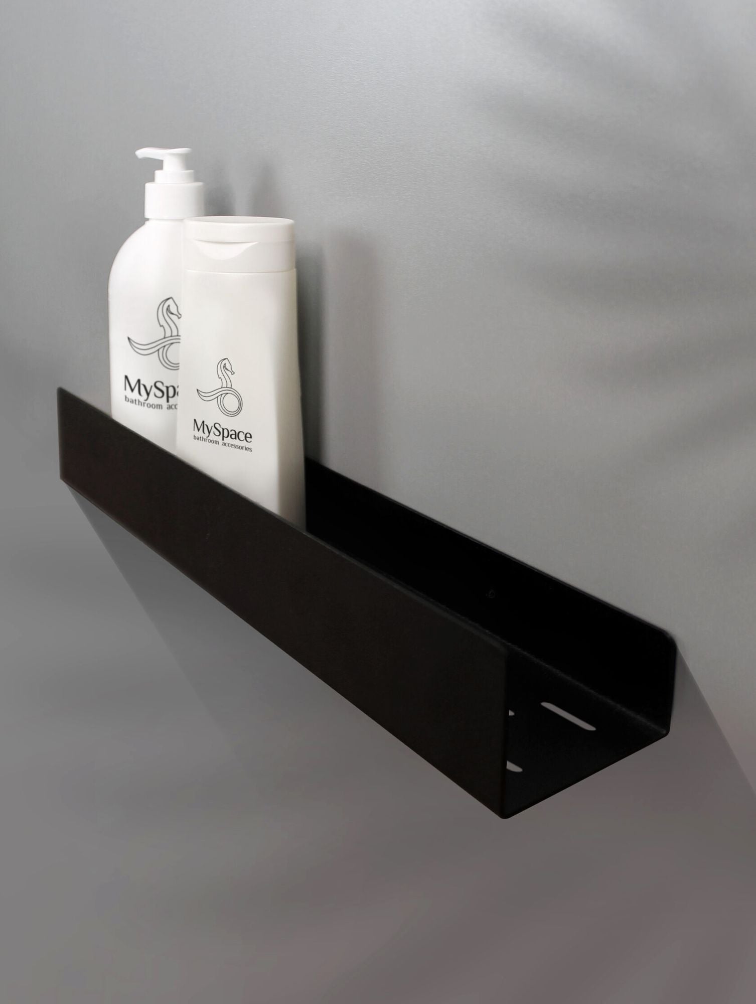 Półka łazienkowa prysznicowa SF04 60cm czarny mat