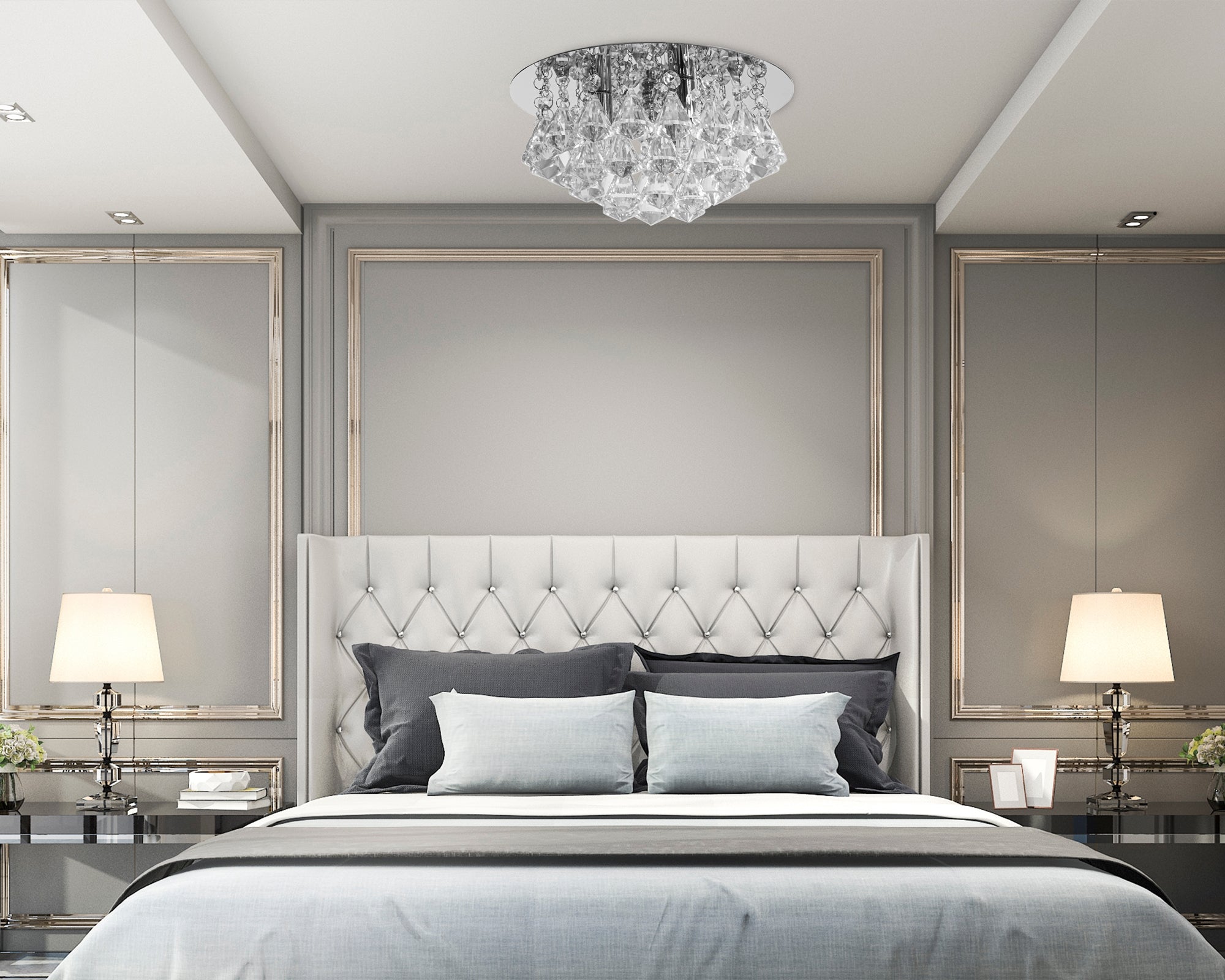 LAMPA KRYSZTAŁOWA PLAFON APP1039-3C CHROM  7