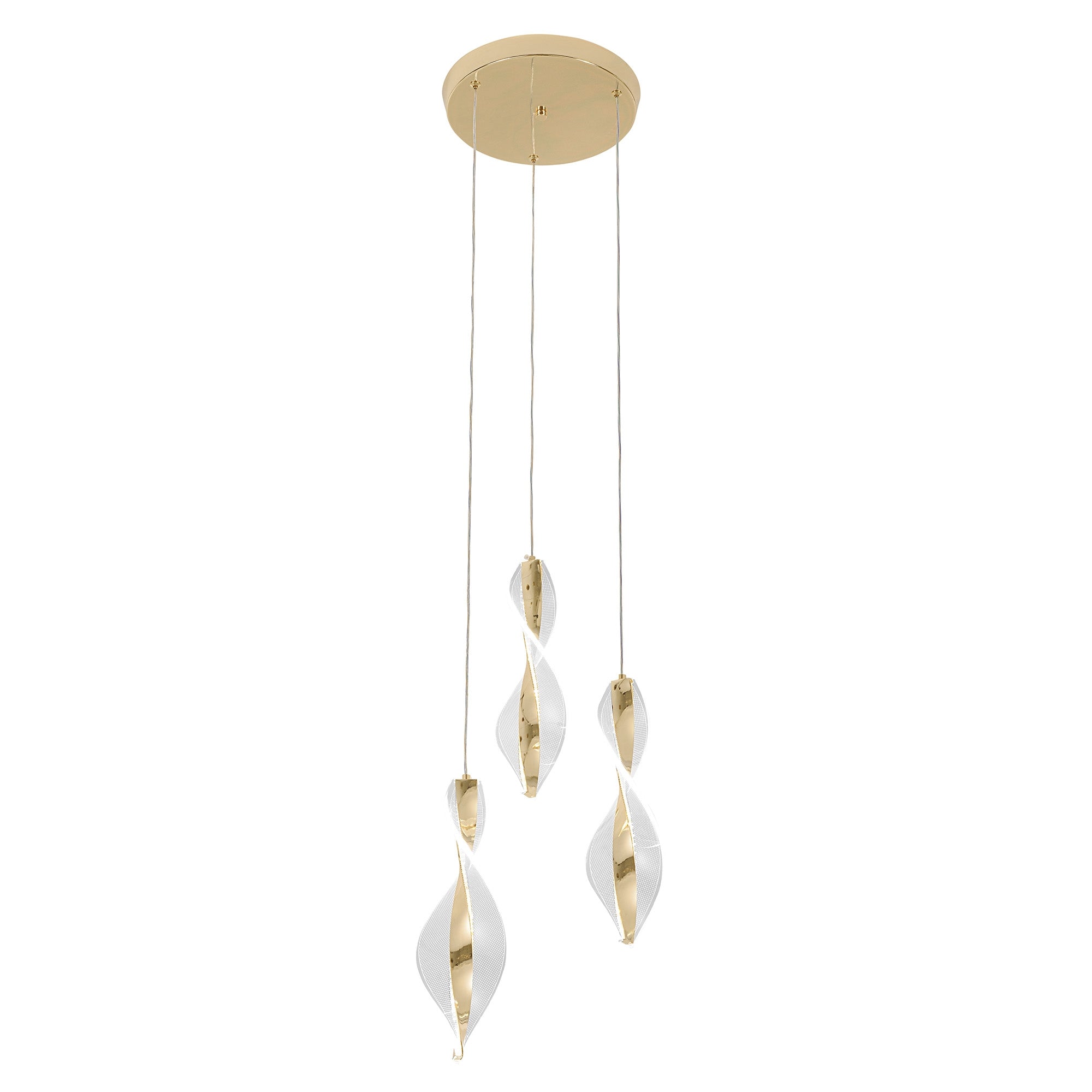 Lampa Wisząca Led G028-3cp Złoty  4