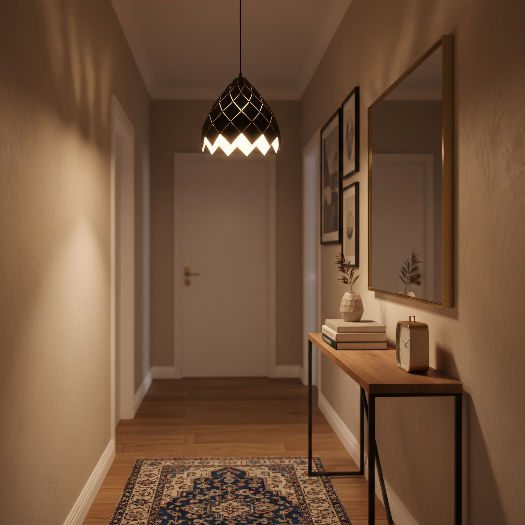 Lampa Sufitowa Wisząca Metalowa APP338-1CP Czarna  6