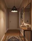 Lampa Sufitowa Wisząca Metalowa APP338-1CP Czarna  6