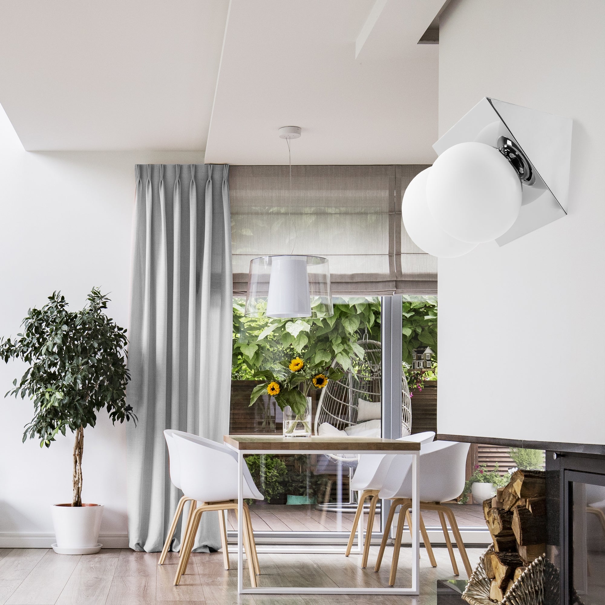 LAMPA ŚCIENNA KINKIET APP1228-2W Chrom  8