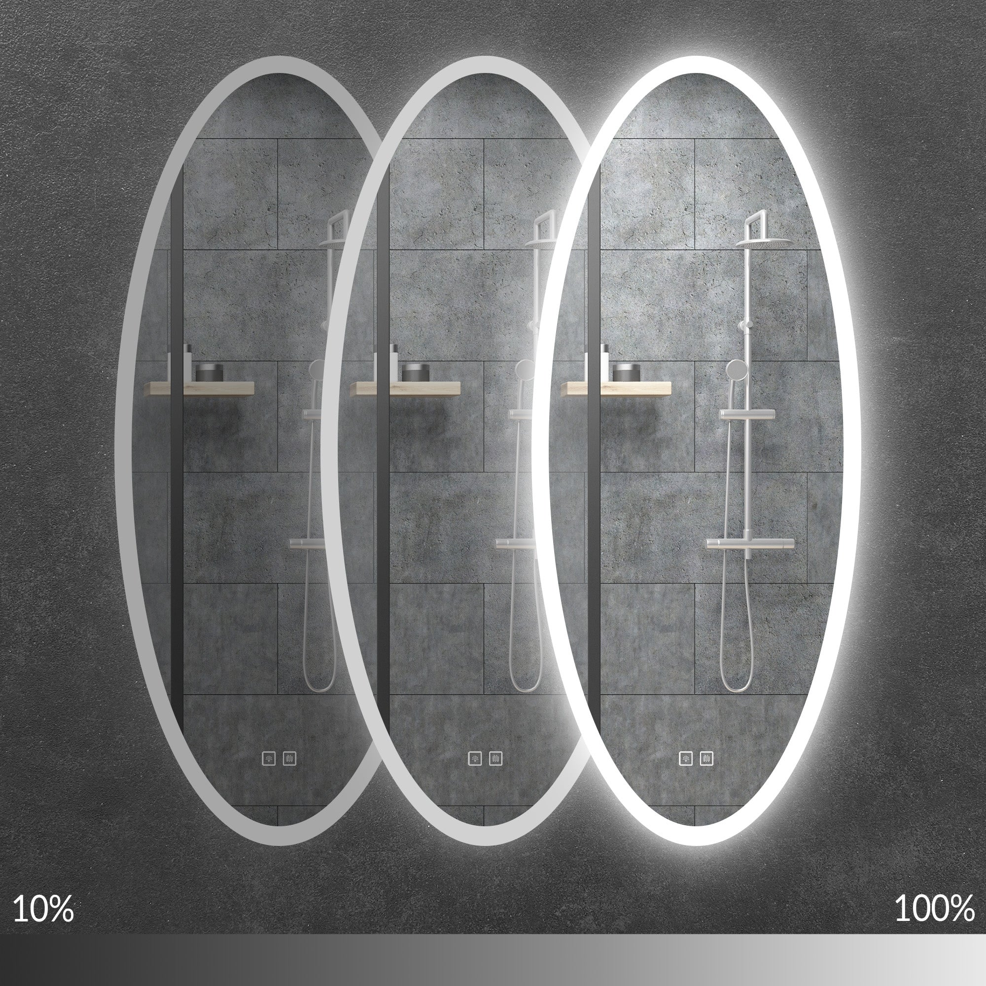 Lustro Ścienne Led 50x120cm Wwa  5