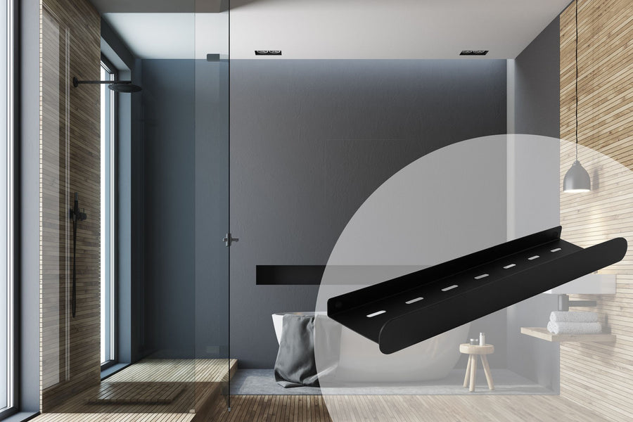Półka łazienkowa prysznicowa SF03 45cm czarny mat