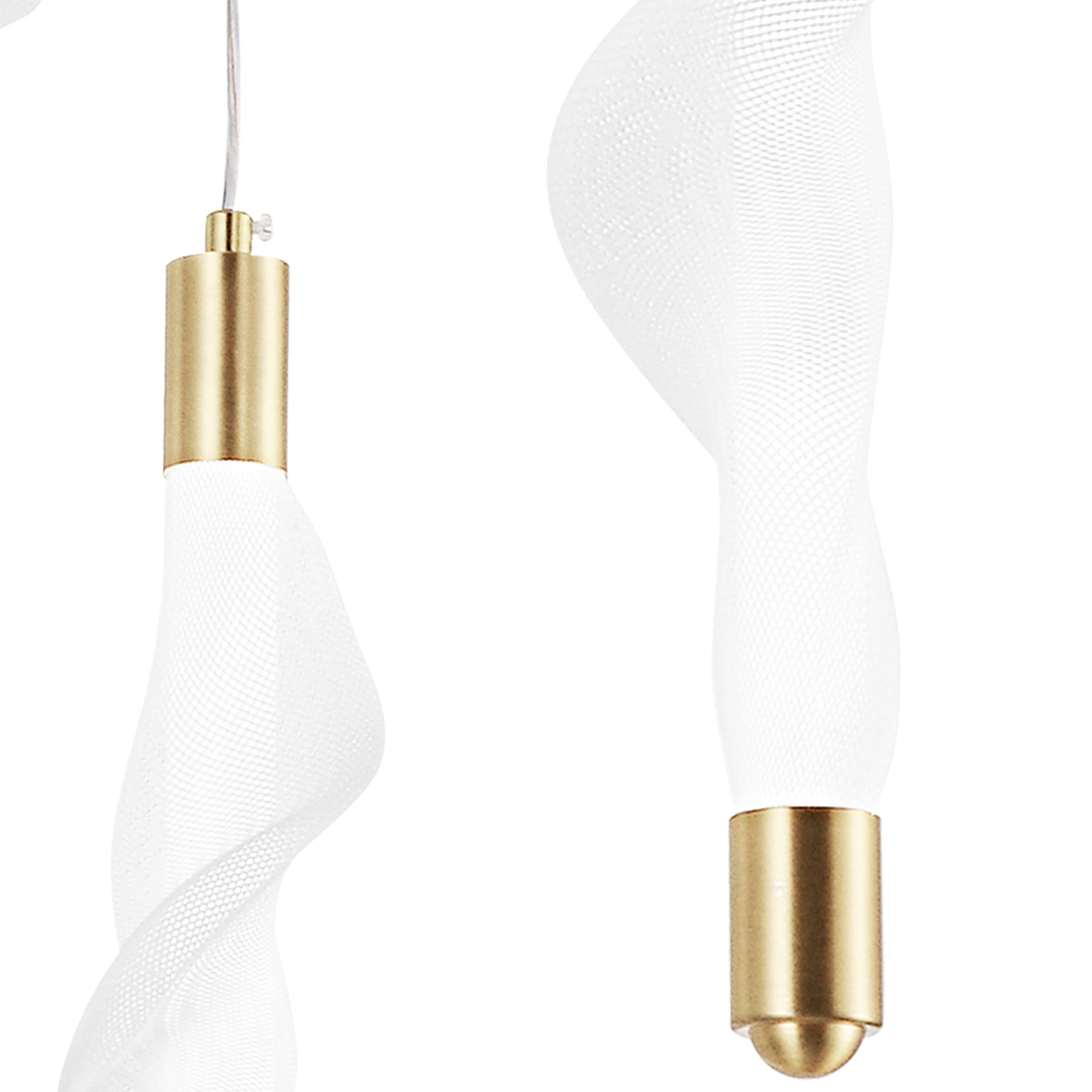 Lampa Wisząca Led G009-3cpr Biały/złoty  3