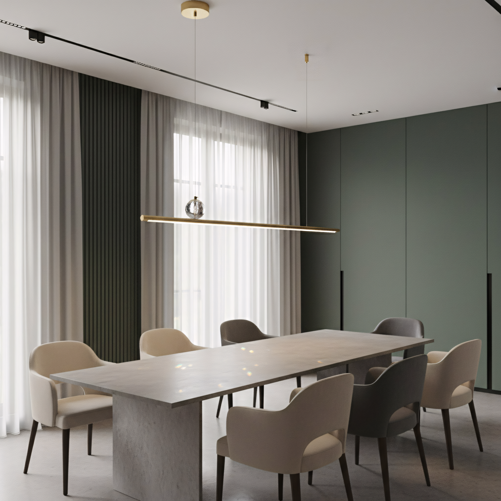 Lampa wisząca LED APP1778-CP Złota Szczotkowana  5