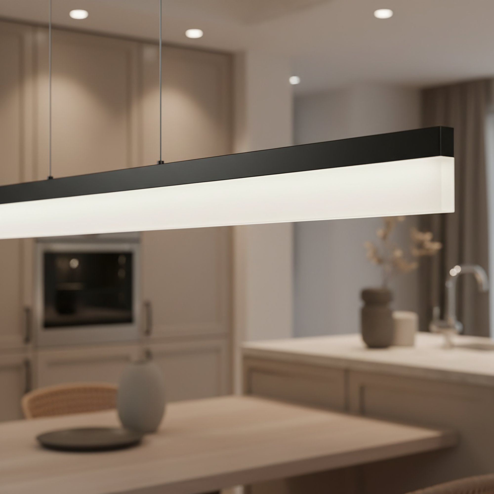 Lampa Wisząca Led App1692-cp 120 Cm Czarna  4