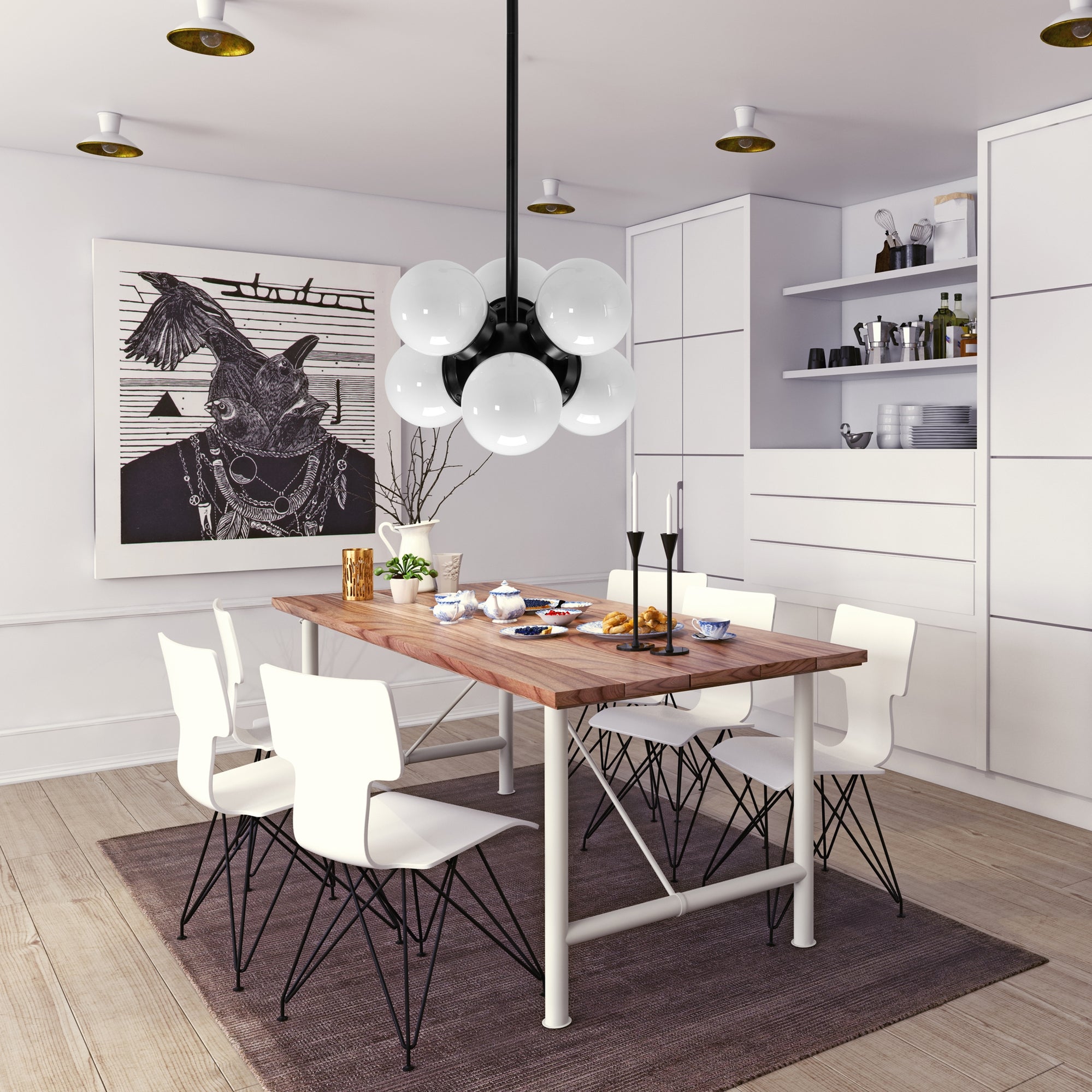 Lampa sufitowa LOFT APP904-6CP  3