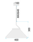 Lampa Sufitowa Wisząca Black APP1670-1CP  9