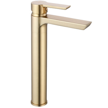 Bateria Umywalkowa REA ARGUS ZŁOTA SZCZOTKOWANA GOLD BRUSH Wysoka