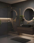 Kabina Prysznicowa Walk-in Rea Flexi Transparent / Brush Gold 100  5