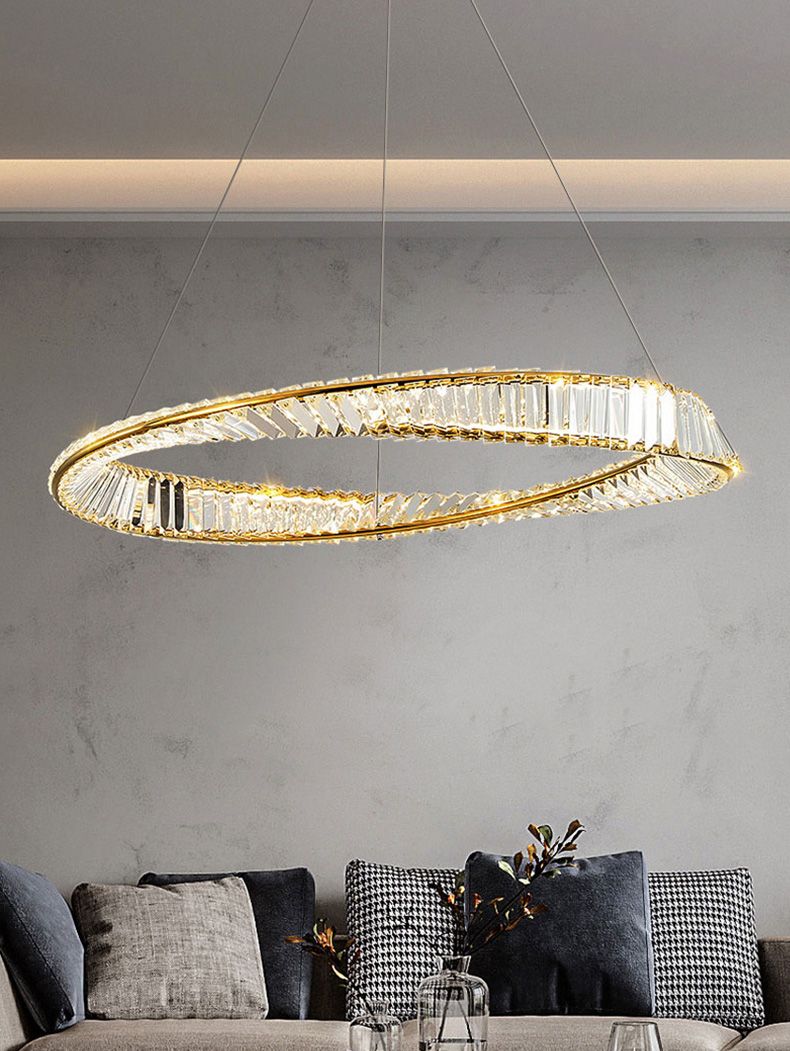 KRYSZTAŁOWA LAMPA SUFITOWA LED APP1064-1CP