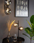 LAMPA ŚCIENNA KINKIET APP1162-2W  Czarny
