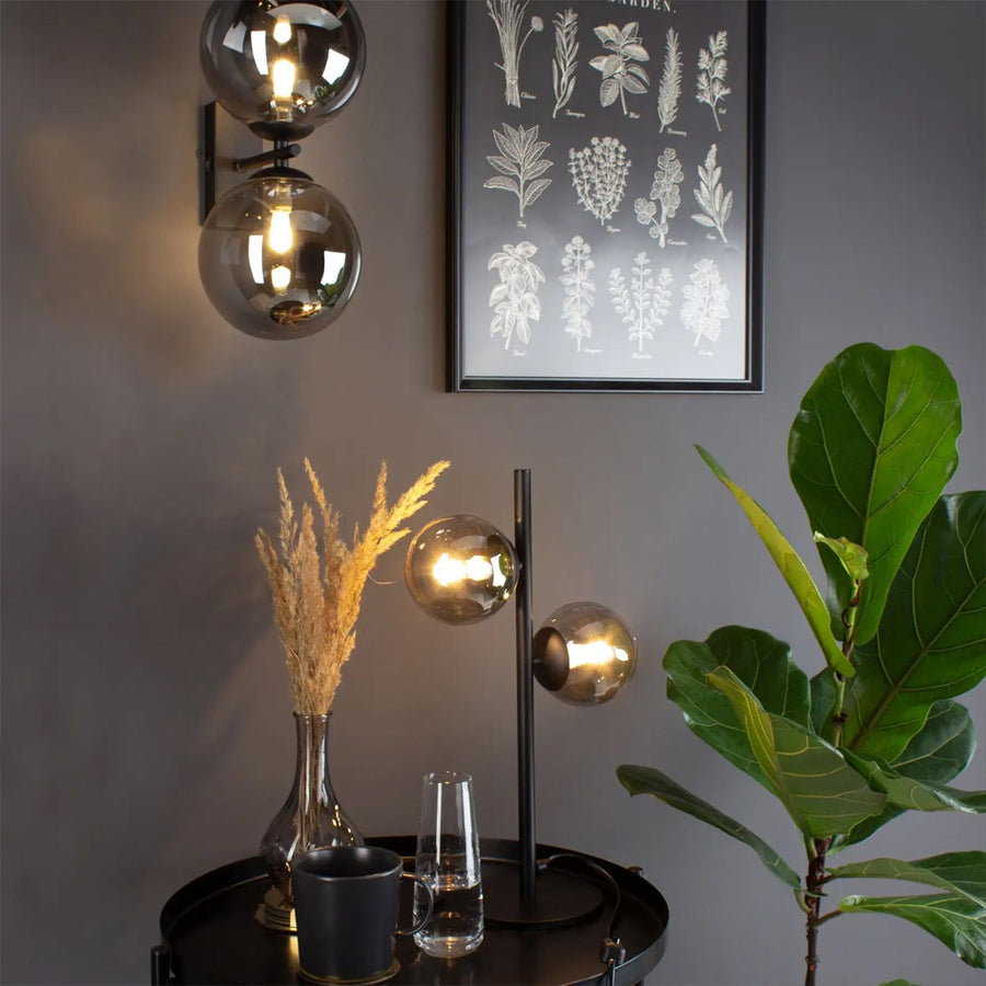 LAMPA ŚCIENNA KINKIET APP1162-2W  Czarny