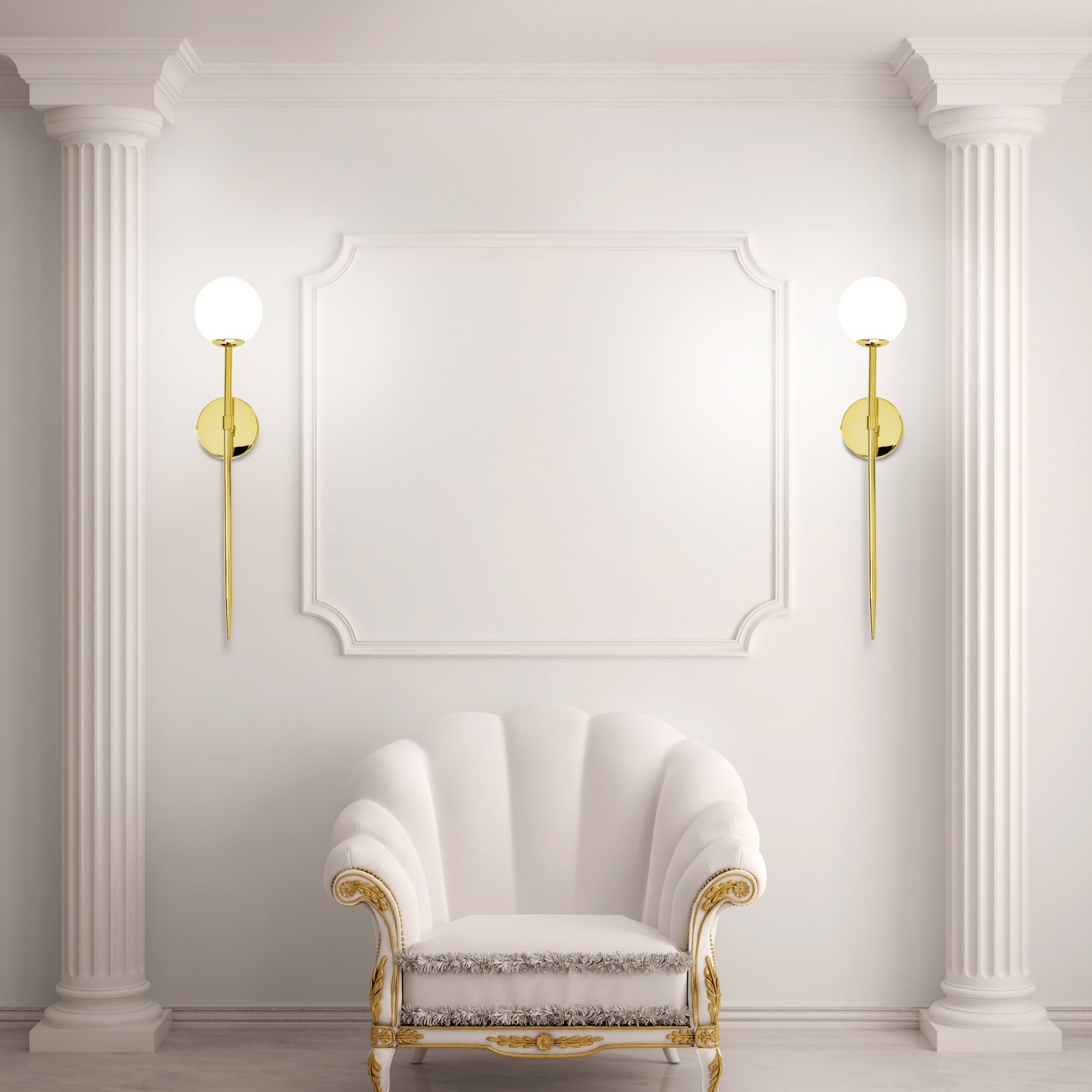 LAMPA KINKIET 75cm APP580-1W ZŁOTY  5