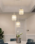 Lampa Sufitowa Kryształ APP510-3CPR Srebrna