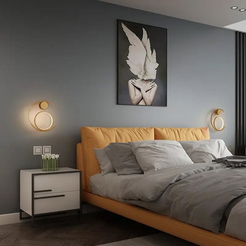 LAMPA ŚCIENNA KINKIET LED APP1143-W MIEDZIANY