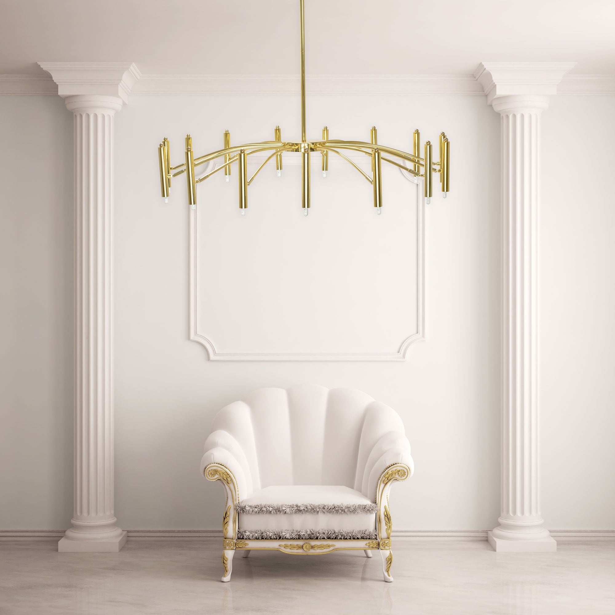 Lampa Sufitowa APP1197-15CP Złota  2