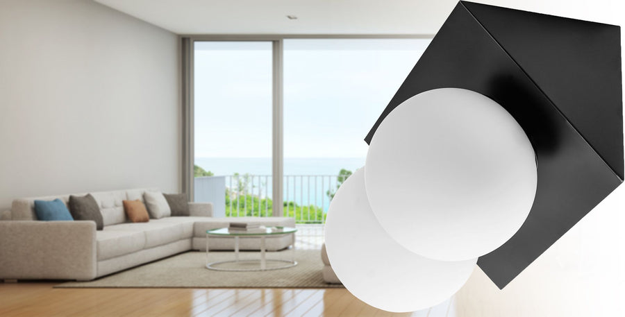 LAMPA ŚCIENNA KINKIET APP1230-2W Czarna