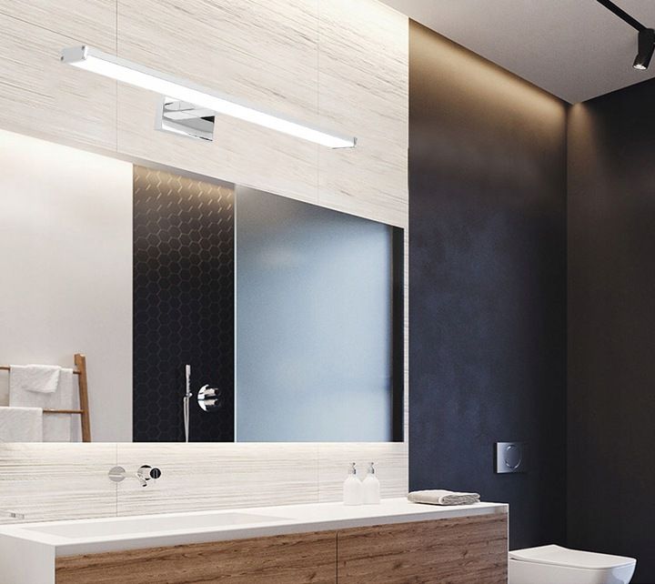 LAMPA KINKIET ŁAZIENKOWY LED NAD LUSTRO 18W 90CM APP371-1W CHROM