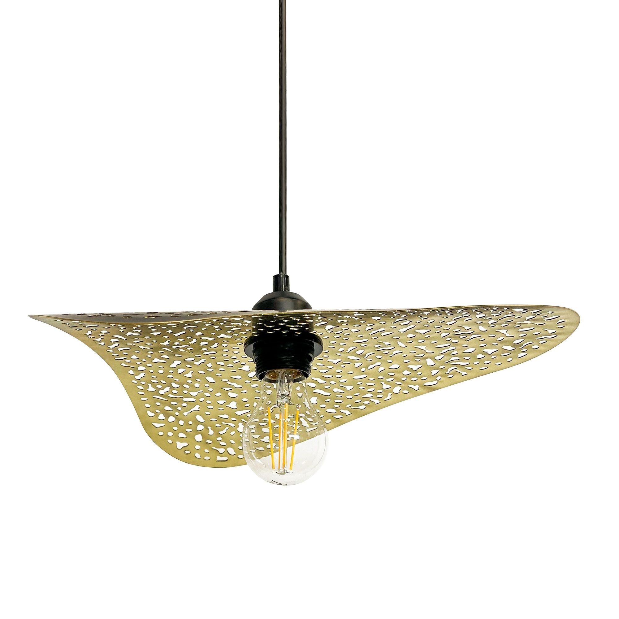 LAMPA SUFITOWA WISZĄCA APP1467-1CP czarna/złota  8