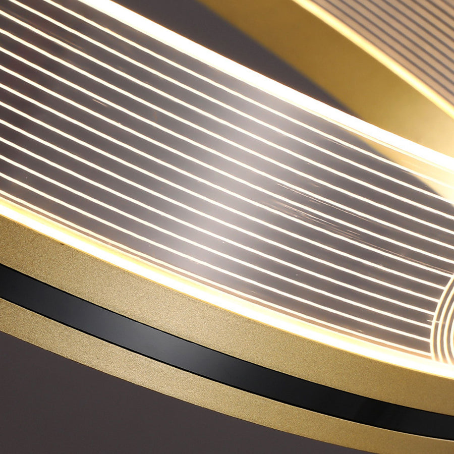 Lampa Wisząca LED APP1190-CP Złota 60cm