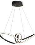 Lampa sufitowa nowoczesna LED + PILOT APP823-CP Czarna