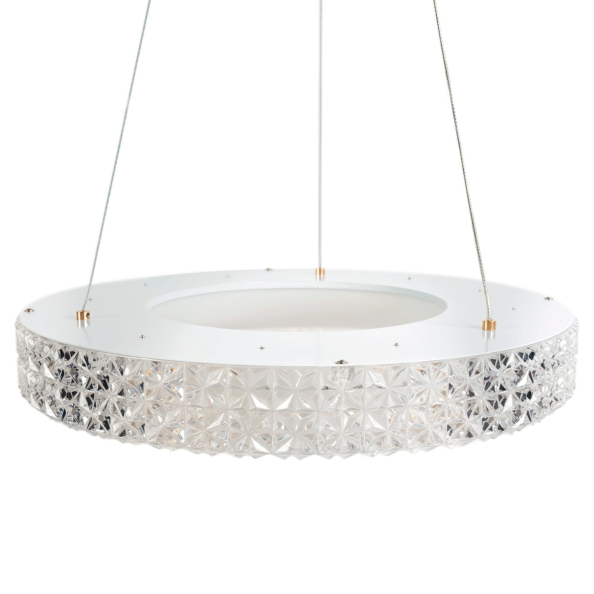 Lampa Wisząca Led Ms001-cp Różowe Złoto 40cm  5