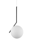 Lampa Sufitowa Wisząca Szklana Kula  G107-1W Czarna Biała  4