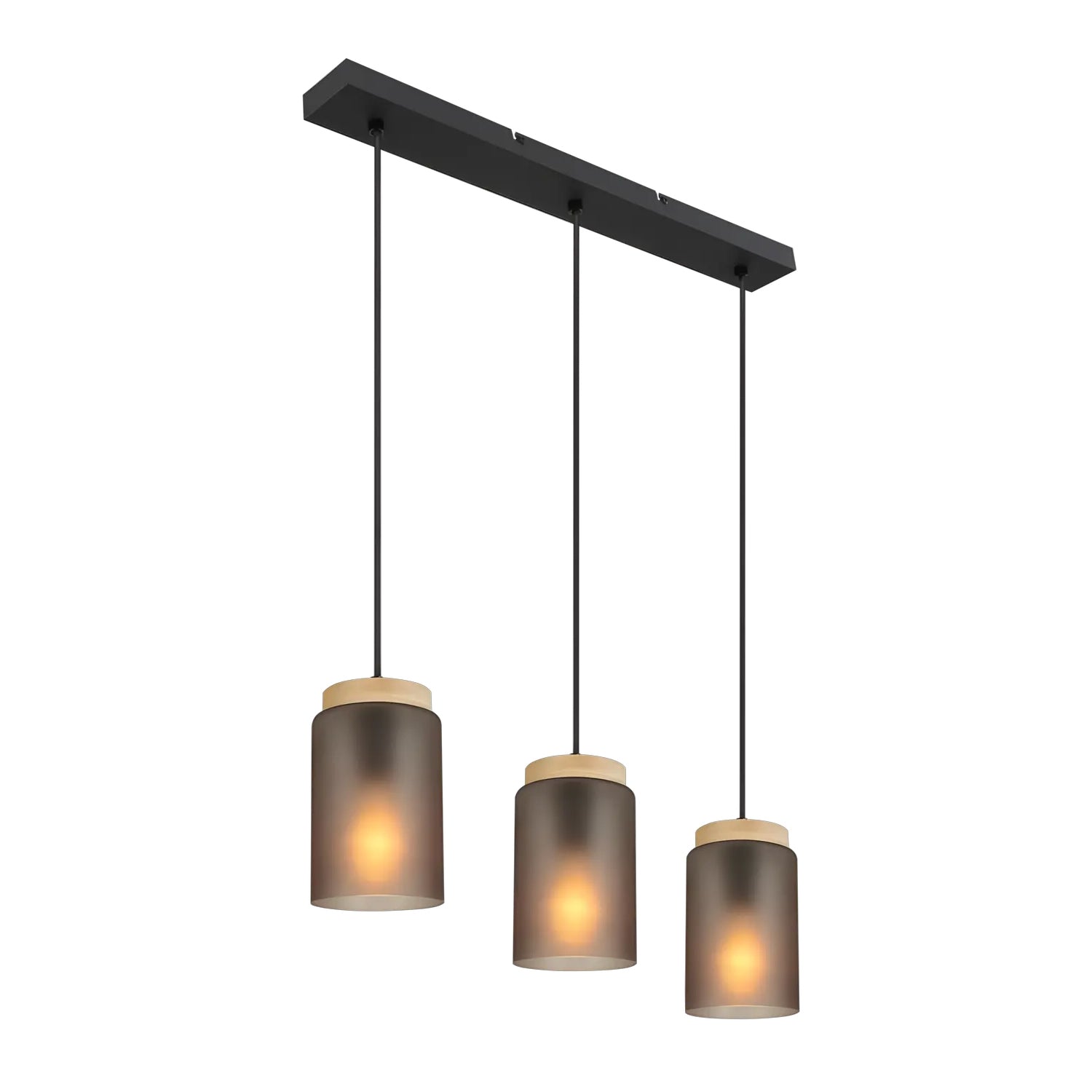 Lampa Sufitowa Wisząca APP1812-3CP Frosted Grey  1
