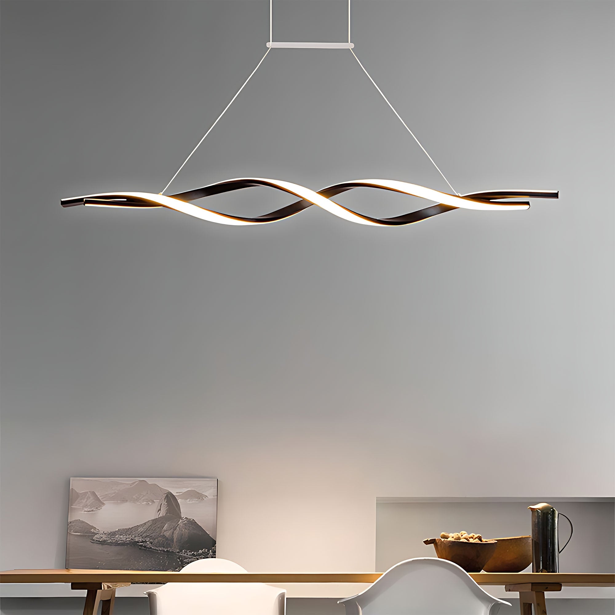 Lampa Sufitowa Wisząca Led Lhj020-cp Czarna  18