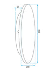 LAMPA ŚCIENNA KINKIET LED APP1405-W WOOD