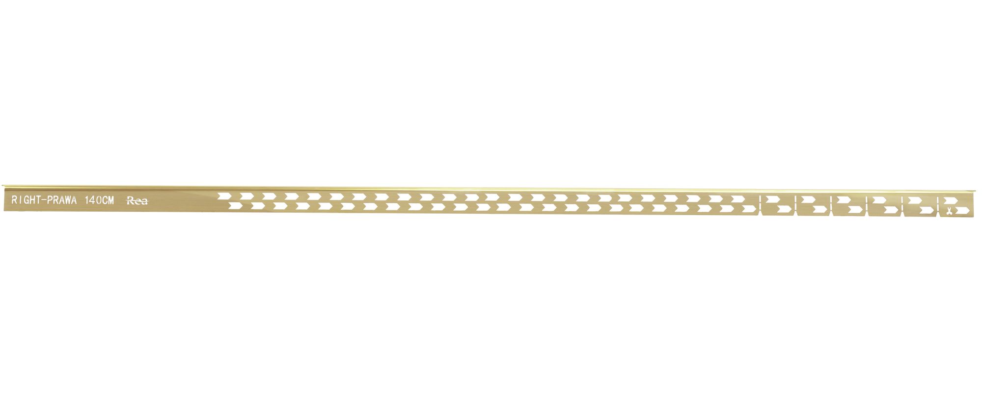 Listwa spadkowa brodzikowa 140cm Złota Szczotkowana