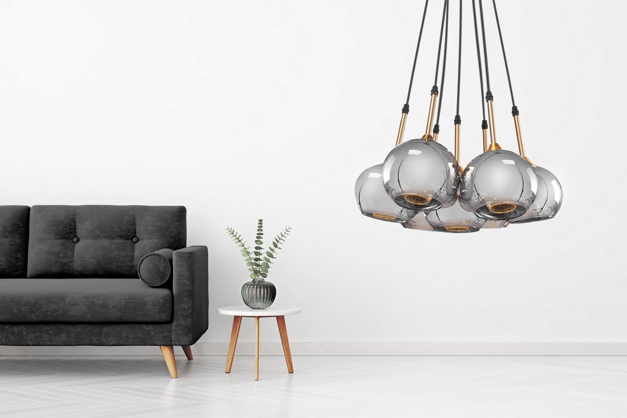 Lampa Sufitowa Wisząca Szklane Kule APP898-7CP  4