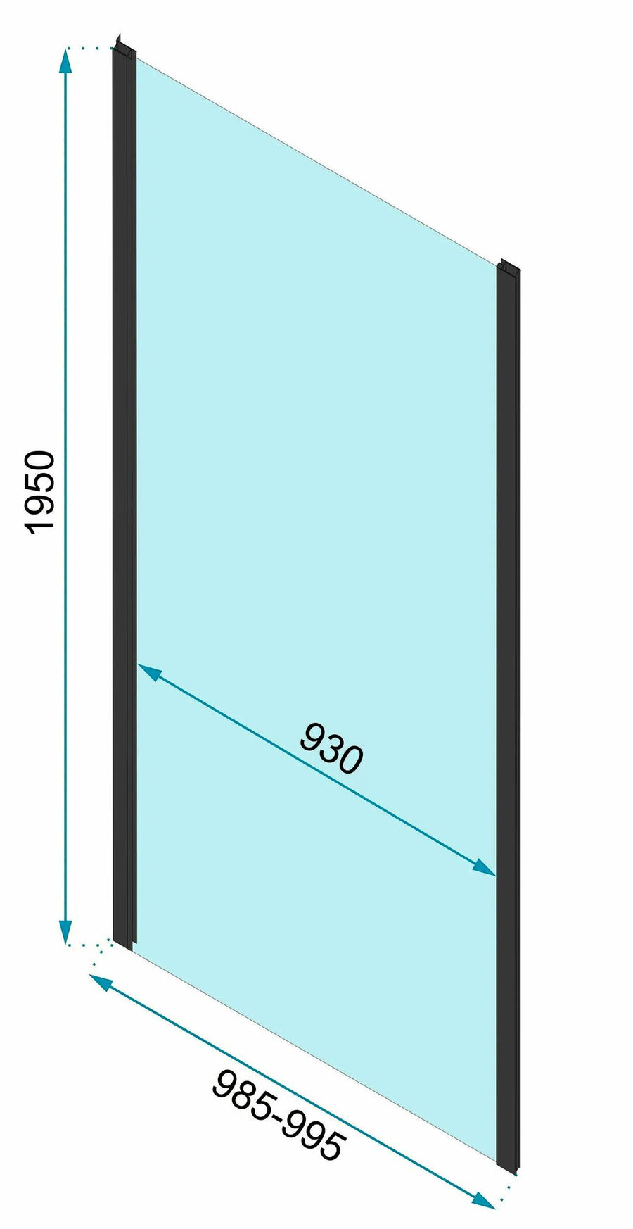 Kabina Prysznicowa Narożna Rapid Slide Złota Szczotkowana 100x90