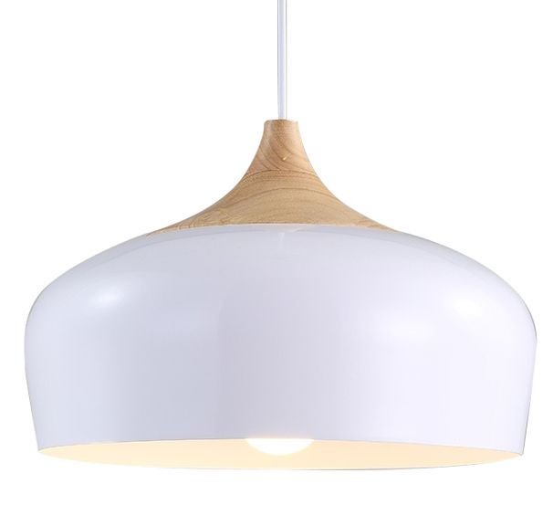 Lampa sufitowa wisząca pojedyncza Bari Biała