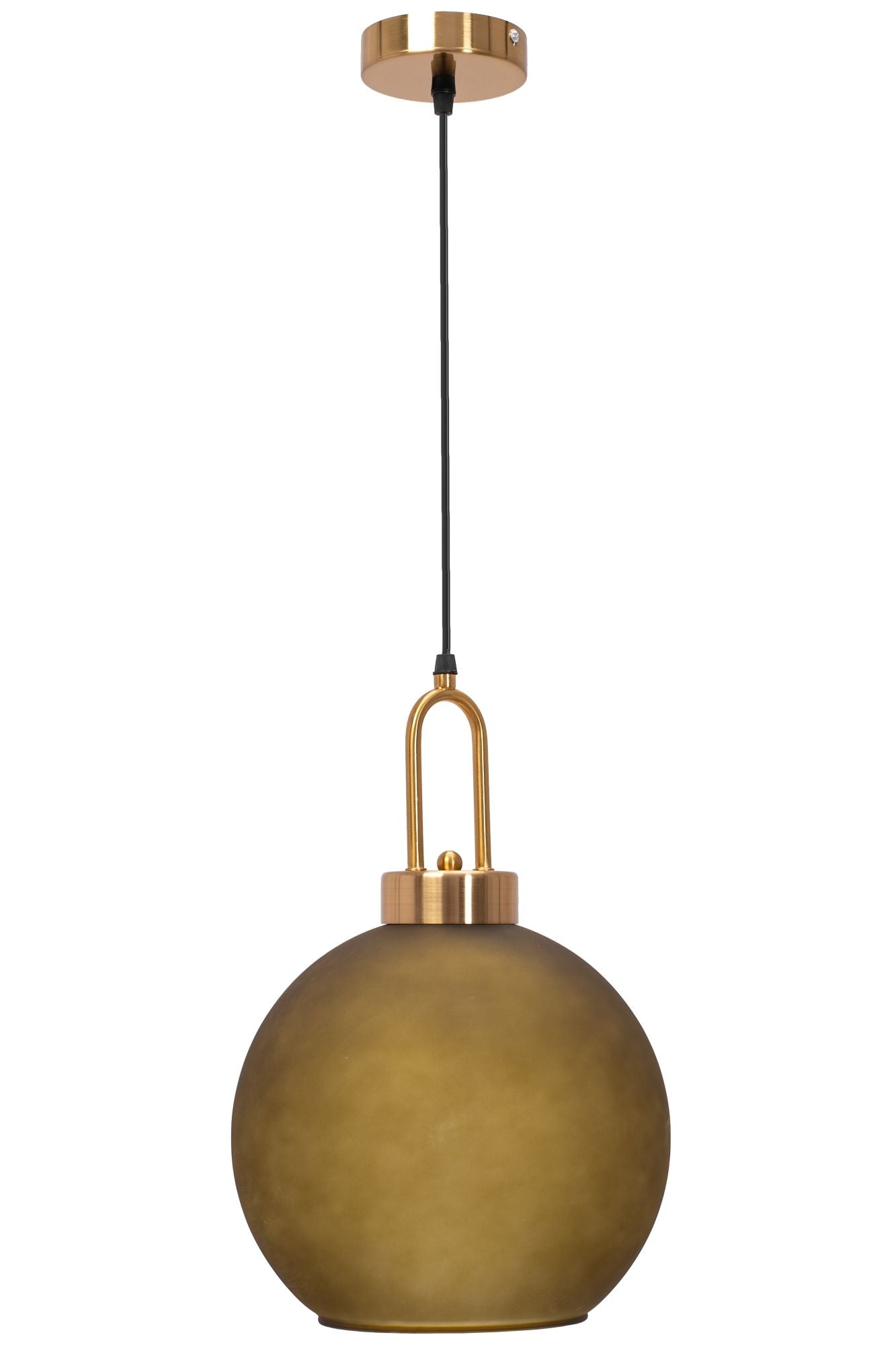 Lampa Sufitowa Wisząca Szklana Mat Kula 25cm APP627-1CP