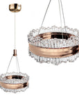 Lampa Wisząca Kryształowa Led Lhj099-cp Złota  1
