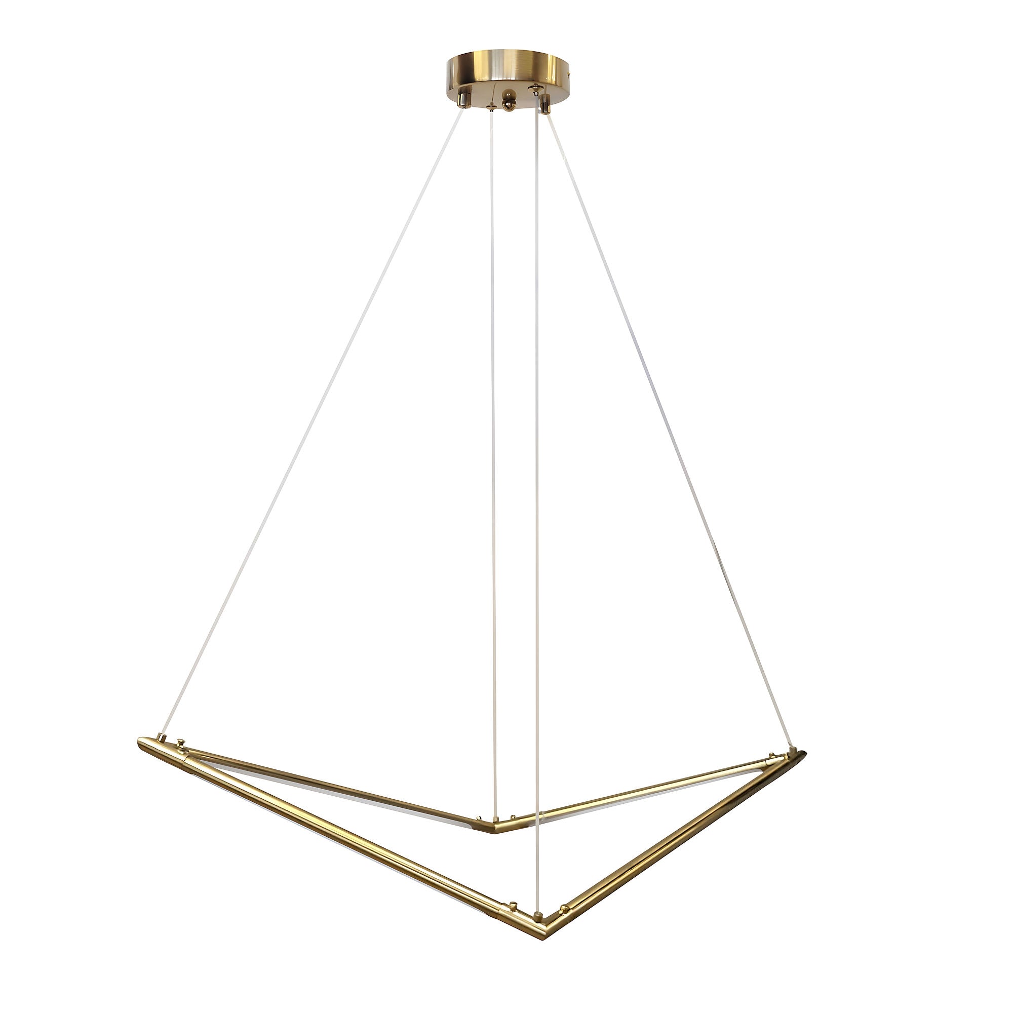 Lampa wisząca LED APP1776-CP Złota Szczotkowana  1