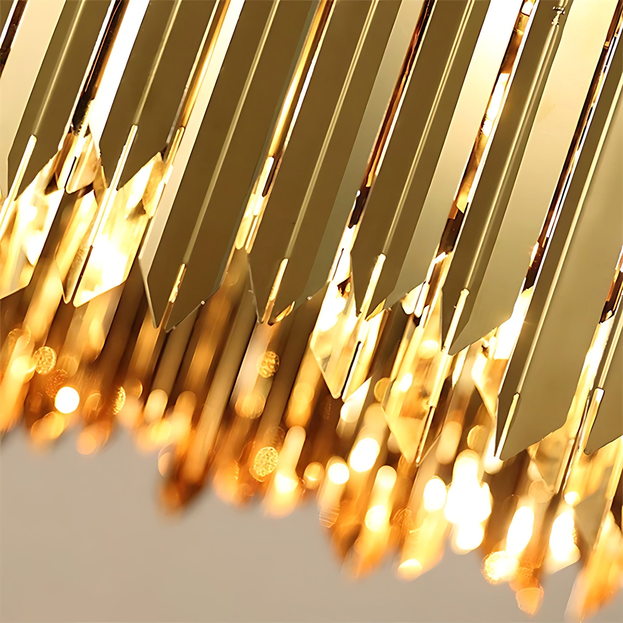 Lampa Wisząca Metalowa APP1764-8CP Gold  3