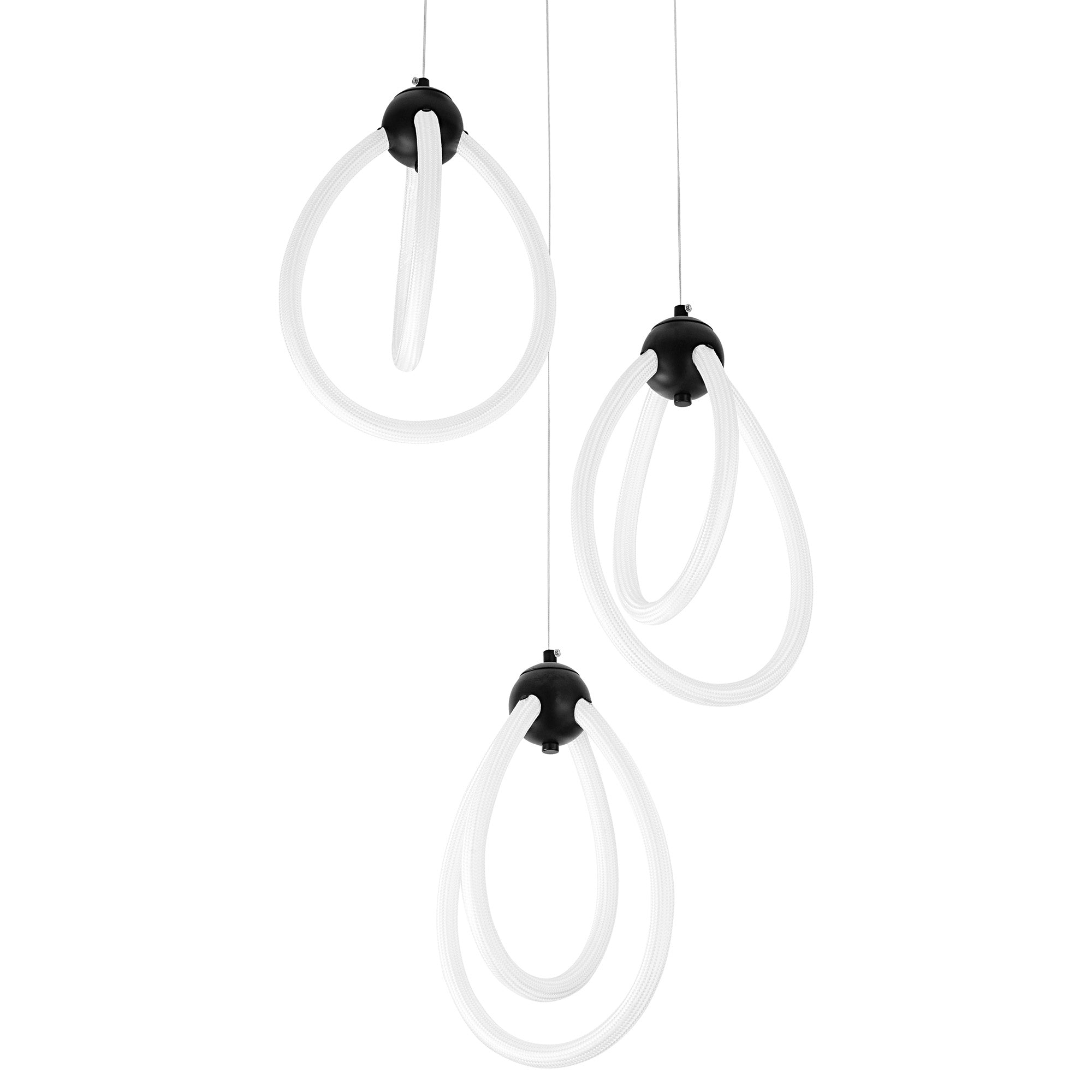 Lampa Wisząca Led G022-3cpr Czarna  3