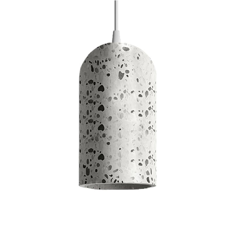 Lampa Wisząca Betonowa APP996-1CP B Biała